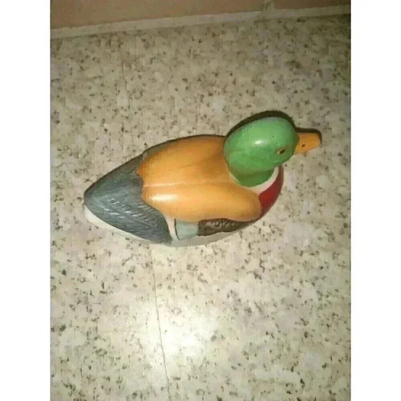 Vtg Mallard Duck Ceramic Porcelain Duck Decoy Cottagecore Farmhouse - Picture 5 of 8